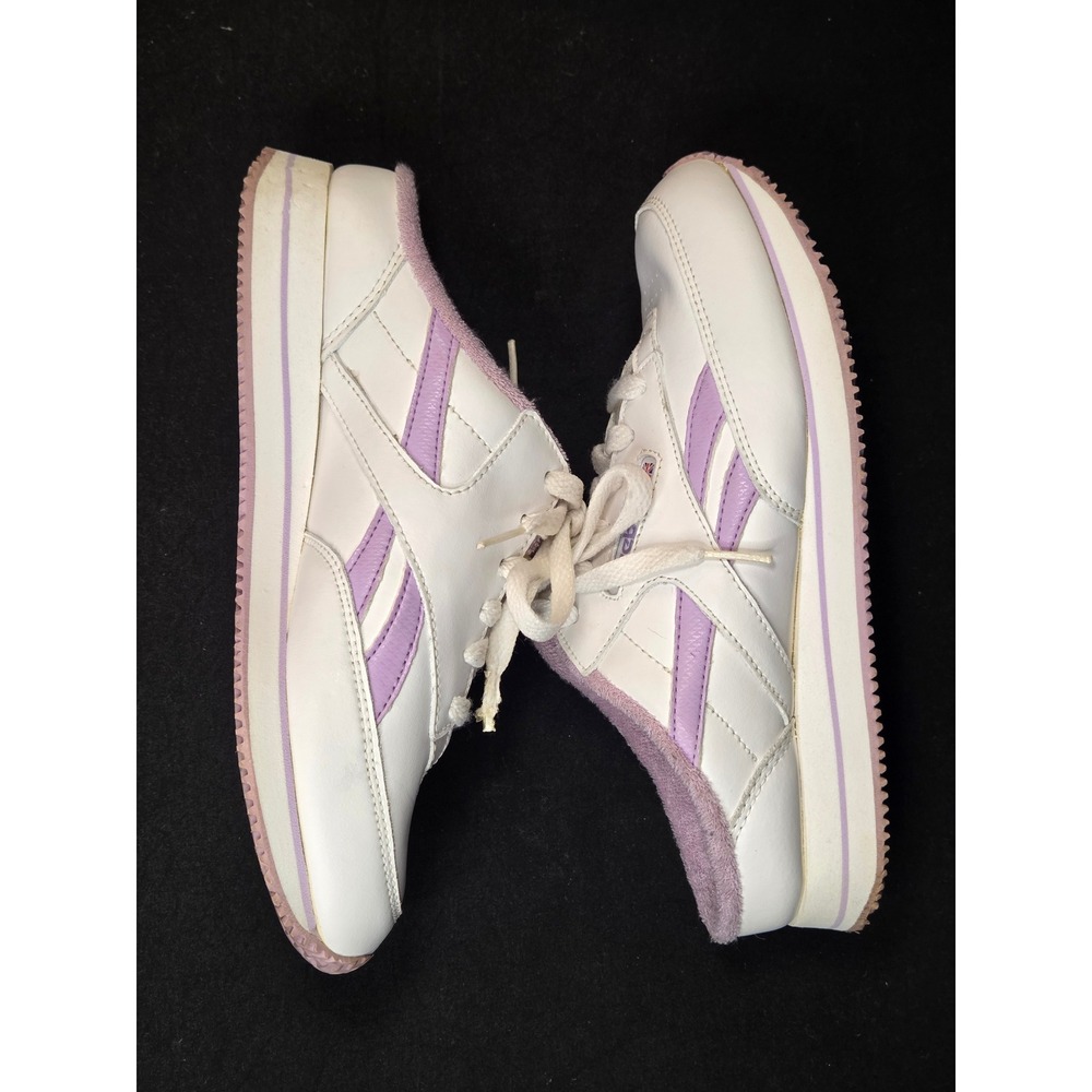 Reebok Classic Princess Mules White Lavender Slip On Sneakers 1-131275 Women 7.5